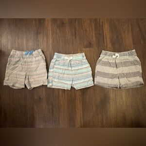 Set of 3 - 2T Toddler Boy Striped Shorts
